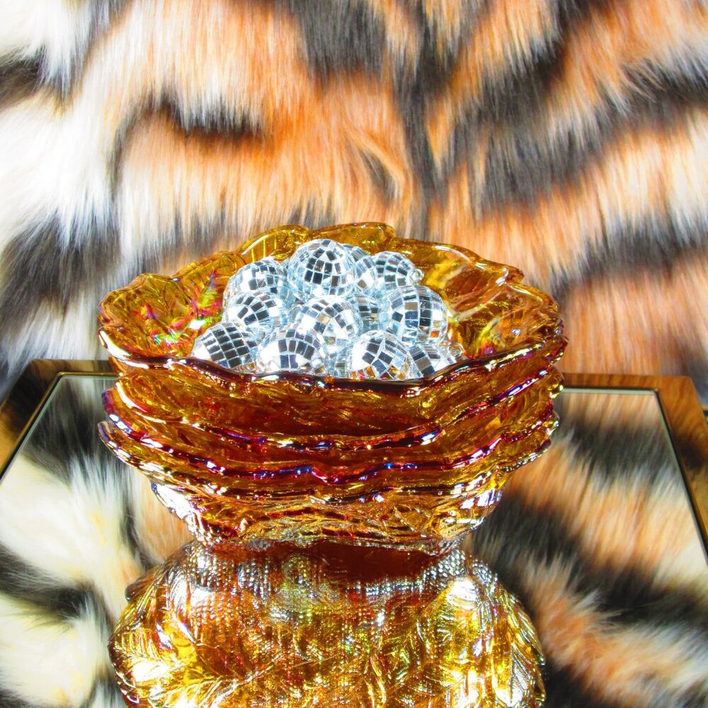 Carnival Glass Berry Bowls set of 4